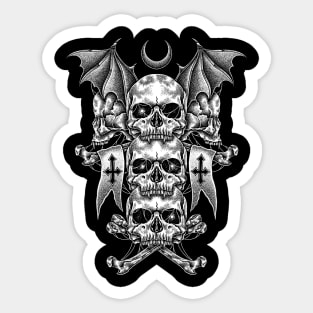 Vampire Skull Sticker